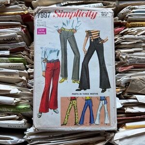 1968 Simplicity Sewing Pattern for Flared Pants